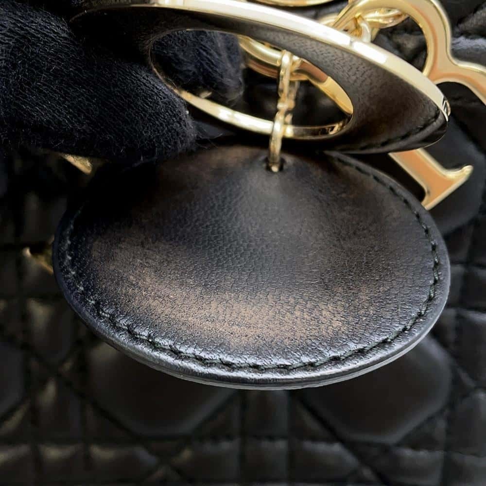 Christian Dior Lady Dior Cannage Shoulder Bag Black - Picture 11 of 11